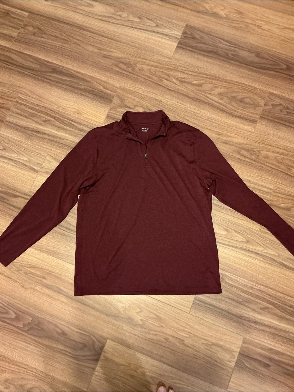 bcg Men's Burgundy Quarter-Zip Pullover